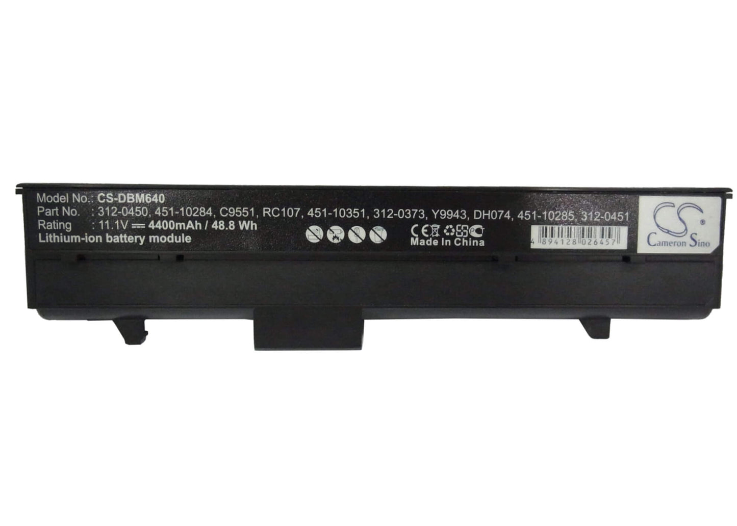 11.1V, 4400mAh, Li-ion Battery fits Dell, Inspiron 630m, Inspiron 640m, 48.84Wh