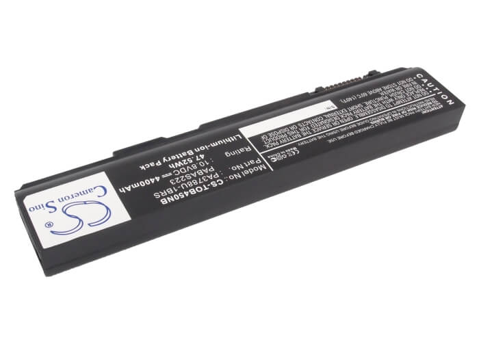10.8V, 4400mAh, Li-ion Battery fits Toshiba, Dynabook Satellite B450/b, Dynabook Satellite B451, 47.52Wh