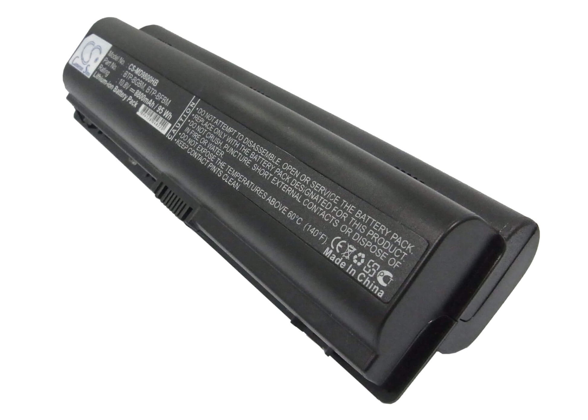 10.8V, 8800mAh, Li-ion Battery fits Medion, Md96442, Md96559, 95.04Wh