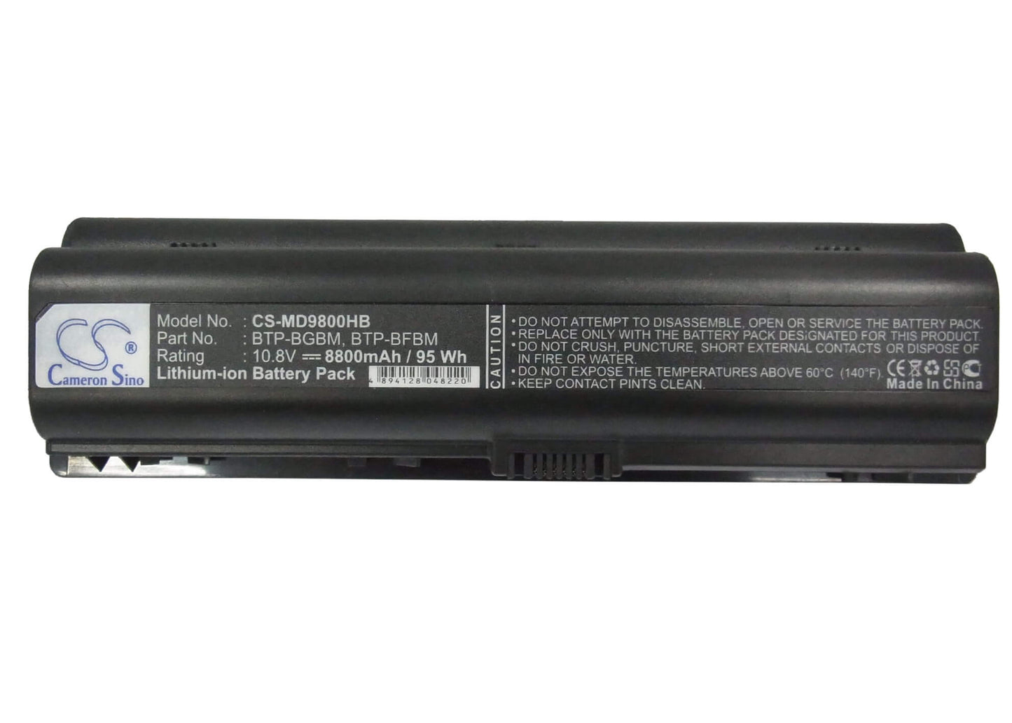 10.8V, 8800mAh, Li-ion Battery fits Medion, Md96442, Md96559, 95.04Wh