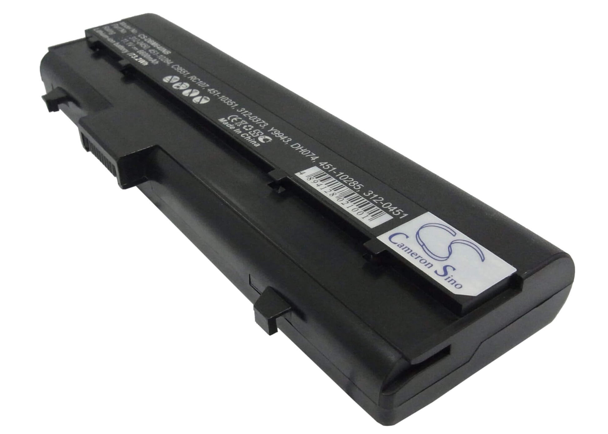 11.1V, 6600mAh, Li-ion Battery fits Dell, Inspiron 630m, Inspiron 640m, 73.26Wh