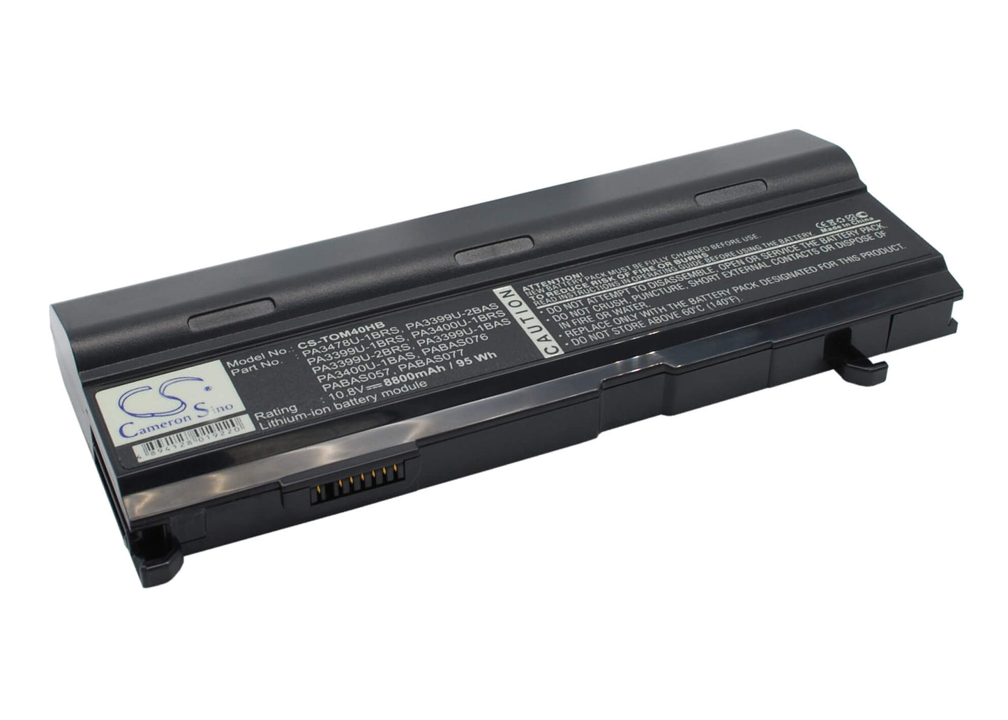 10.8V, 8800mAh, Li-ion Battery fits Toshiba, Dynabook Cx/45a, Dynabook Cx/47a, 95.04Wh