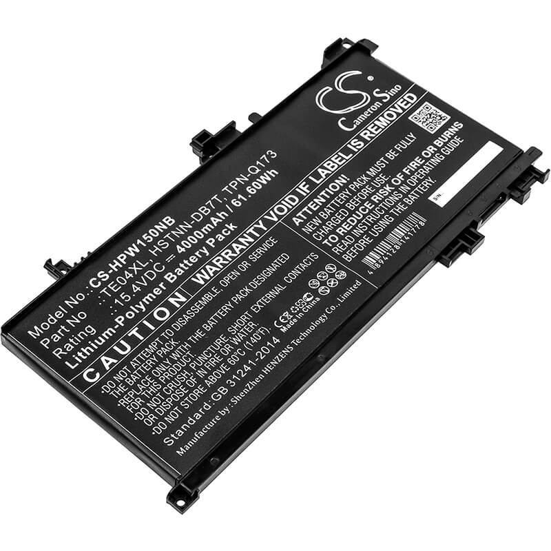 15.4V, 4000mAh, Li-Polymer Battery fits Hp, 905277-855, Omen 15 Ax201ur, 61.6Wh