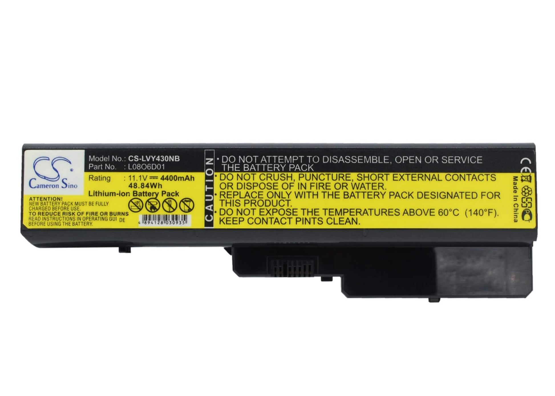 11.1V, 4400mAh, Li-ion Battery fits Lenovo, Ideapad V450a-tfo, Ideapad V430, 48.84Wh