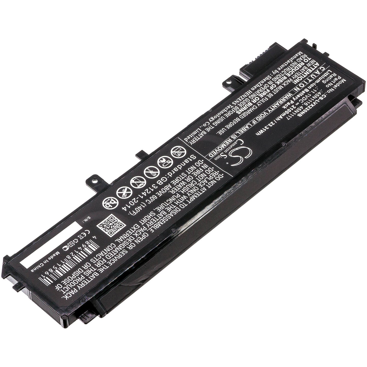 11.1V, 2100mAh, Li-ion Battery fits Lenovo, Thinkpad X230s Touchscreen Ult, Thinkpad X230s Ultrabook, 23.31Wh