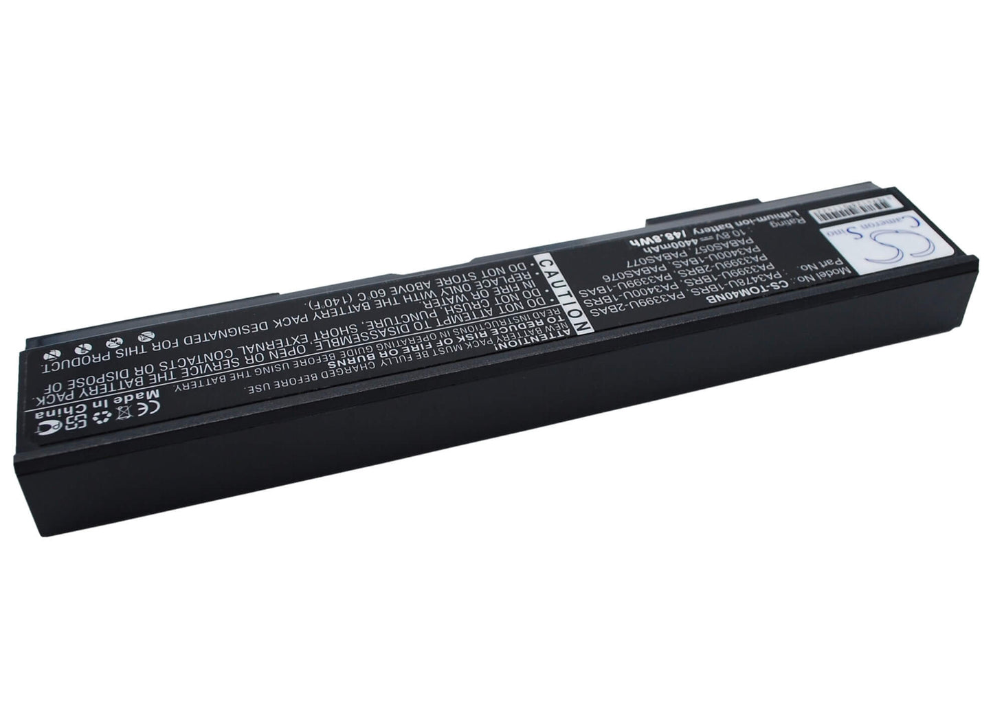 10.8V, 4400mAh, Li-ion Battery fits Toshiba, Dynabook Cx/ 955ls, Dynabook Cx/45a, 47.52Wh