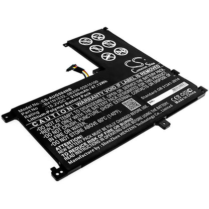 15.2V, 3100mAh, Li-Polymer Battery fits Asus, Q504u, Q504ua, 47.12Wh