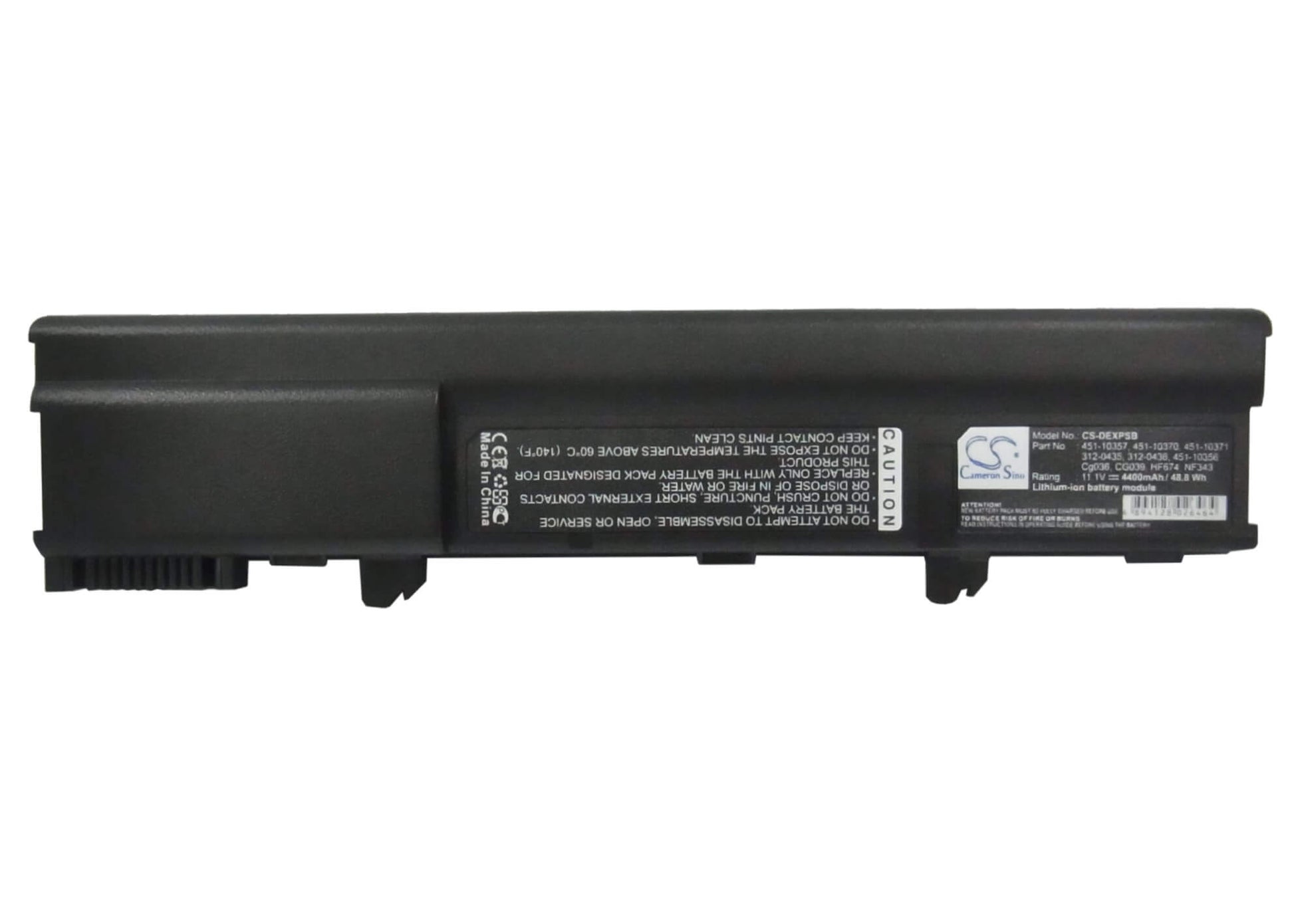 11.1V, 4400mAh, Li-ion Battery fits Dell, Xps M1210, 48.84Wh