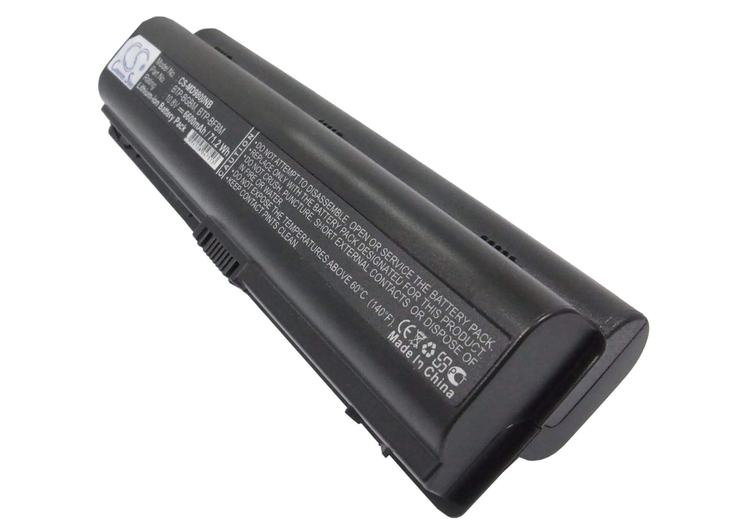 10.8V, 6600mAh, Li-ion Battery fits Medion, Md96442, Md96559, 71.28Wh
