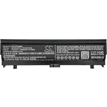 10.8V, 4400mAh, Li-ion Battery fits Lenovo, L560, L560-7cd, 47.52Wh