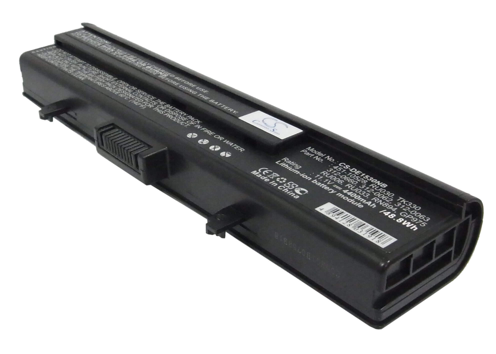 11.1V, 4400mAh, Li-ion Battery fits Dell, Xps M1500, Xps M1530, 48.84Wh