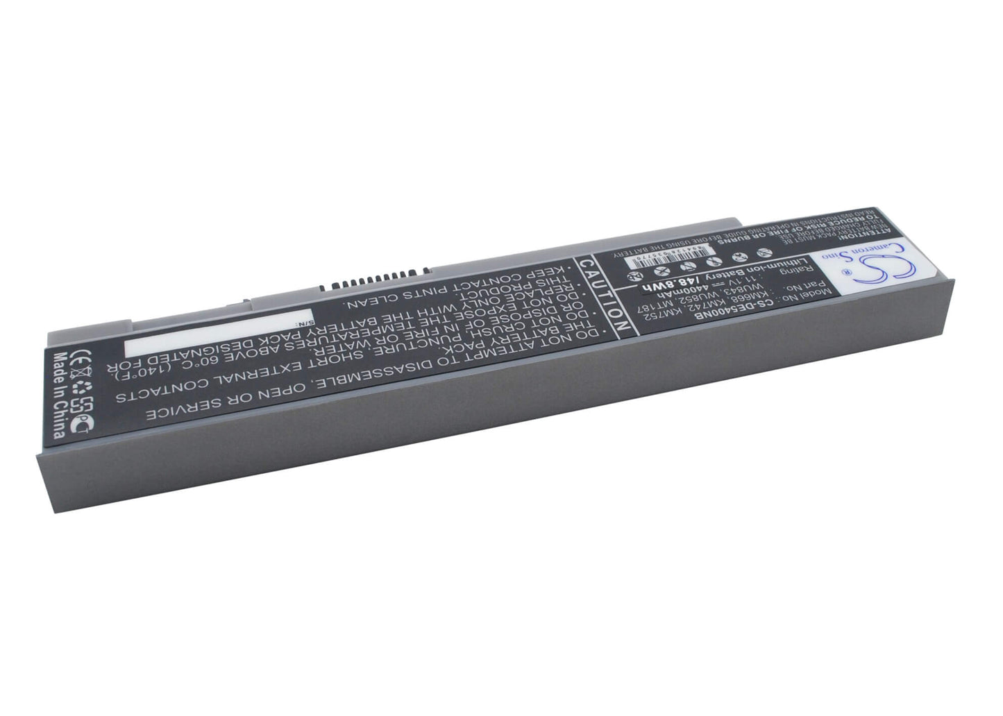 11.1V, 4400mAh, Li-ion Battery fits Dell, Latitude E5400, Latitude E5400n, 48.84Wh