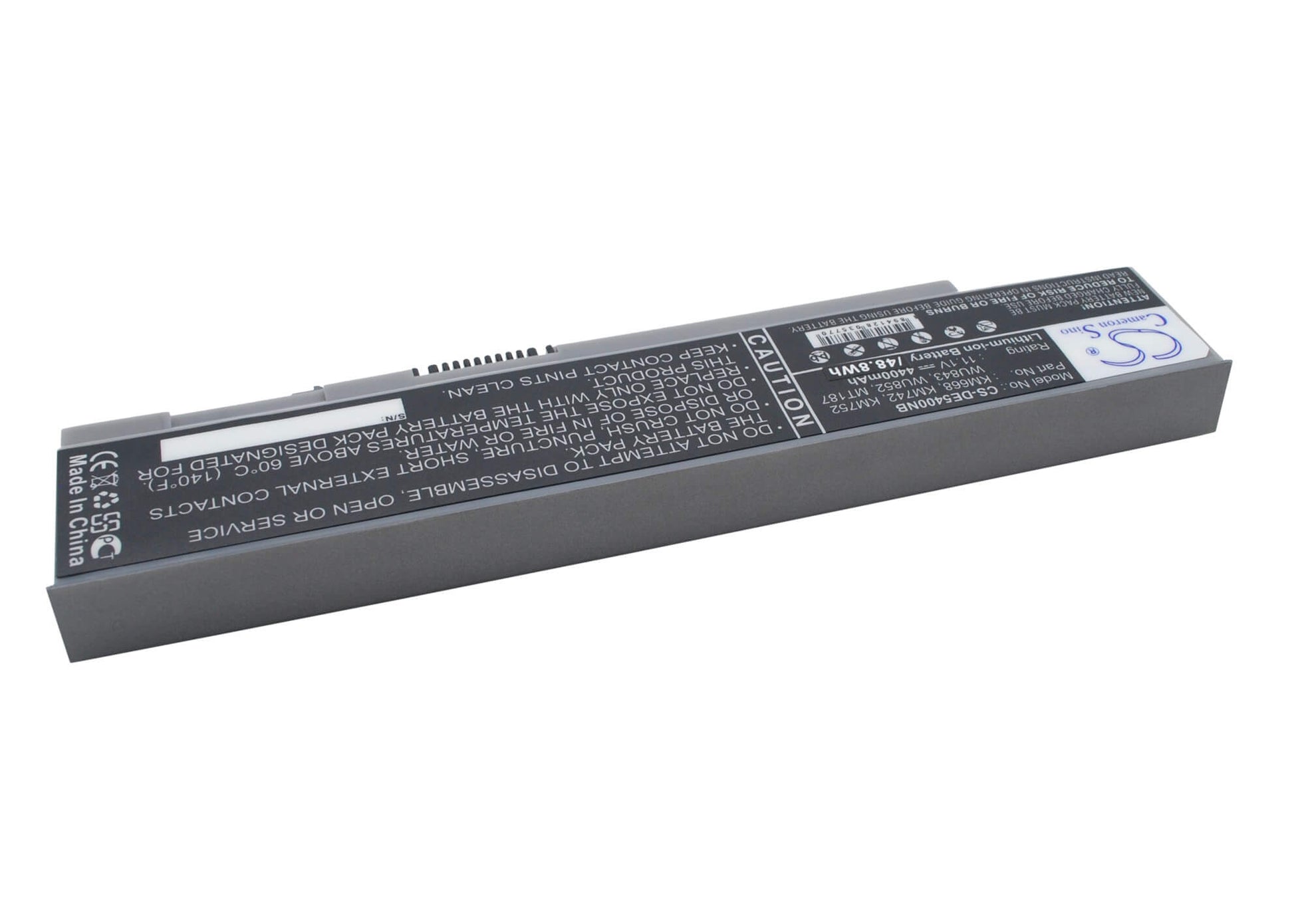 11.1V, 4400mAh, Li-ion Battery fits Dell, Latitude E5400, Latitude E5400n, 48.84Wh