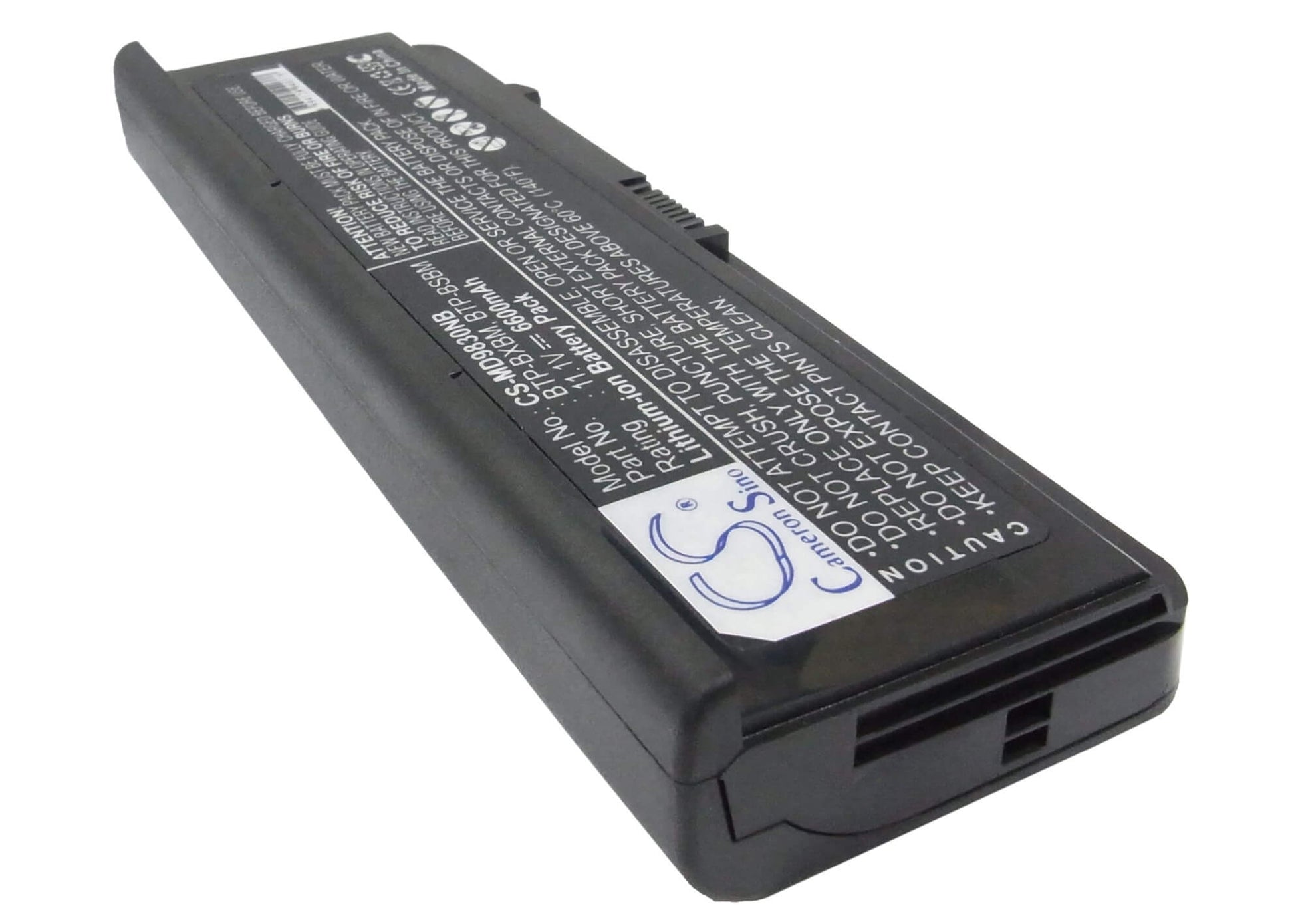 11.1V, 6600mAh, Li-ion Battery fits Medion, Md96290, Md98300, 73.26Wh