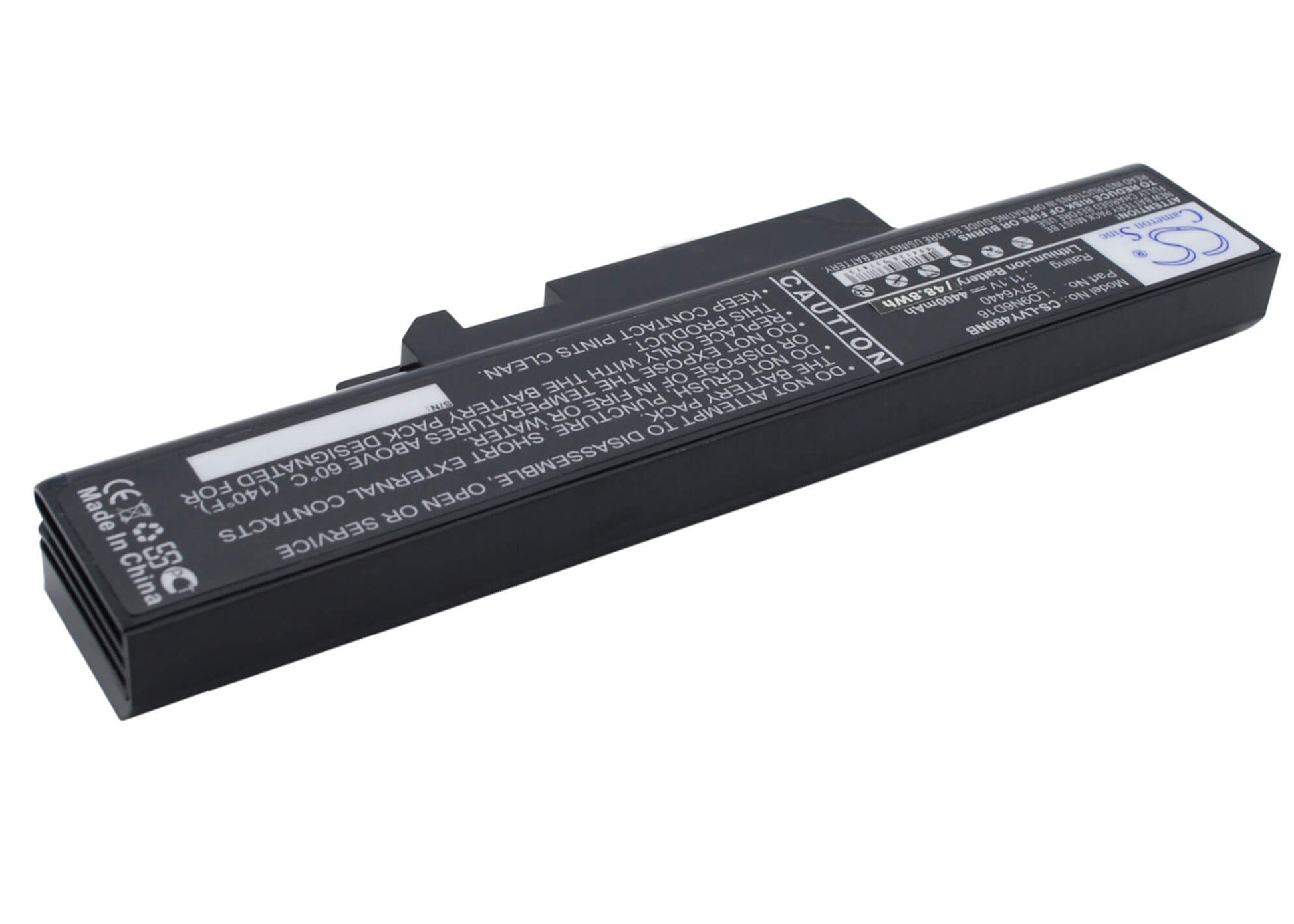 11.1V, 4400mAh, Li-Polymer Battery fits Lenovo, Ideapad Y460, Ideapad Y460 063334u, 48.84Wh