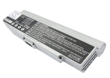 11.1V, 6600mAh, Li-ion Battery fits Sony, Vaio Vgn-c140g/b, Vaio Vgn-c150p/b, 73.26Wh