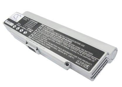 11.1V, 6600mAh, Li-ion Battery fits Sony, Vaio Vgn-c140g/b, Vaio Vgn-c150p/b, 73.26Wh