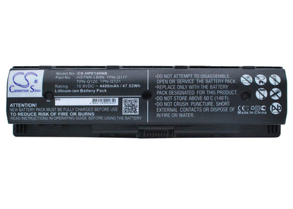 10.8V, 4400mAh, Li-ion Battery fits Hp, 15-j199, 17-d099, 47.52Wh