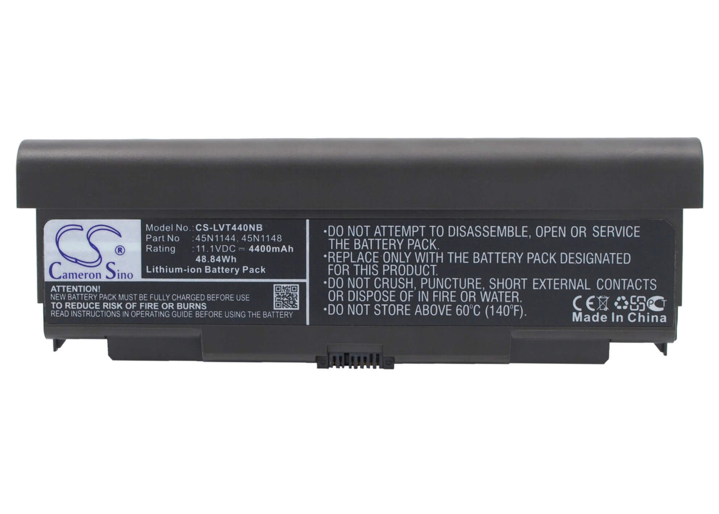 11.1V, 4400mAh, Li-ion Battery fits Lenovo, 20at0019cd, Thinkpad L440, 48.84Wh