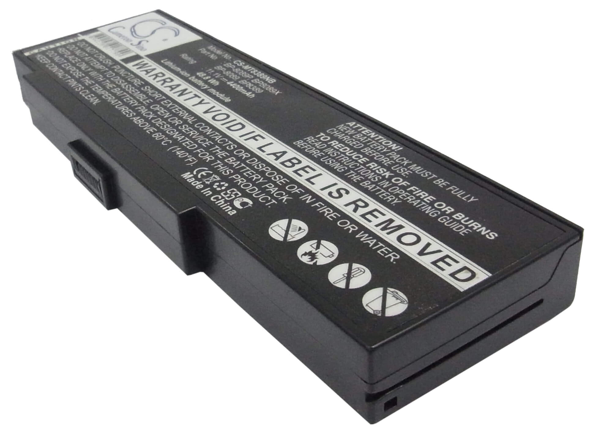 11.1V, 4400mAh, Li-ion Battery fits Packard Bell, E1245, Easy Note E1, 48.84Wh