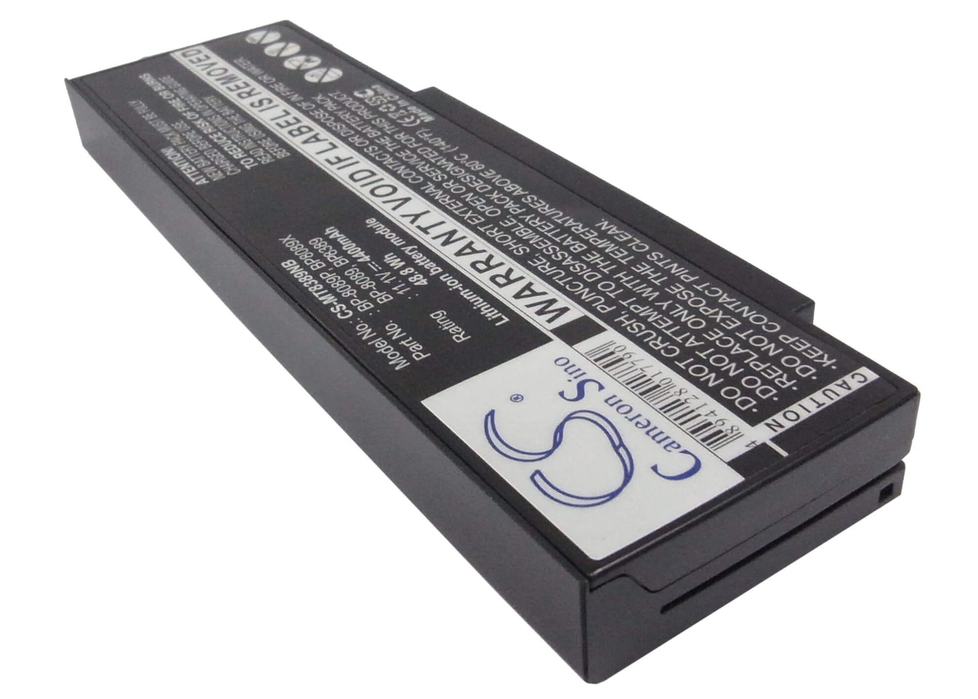11.1V, 4400mAh, Li-ion Battery fits Medion, 42100, 95062, 48.84Wh