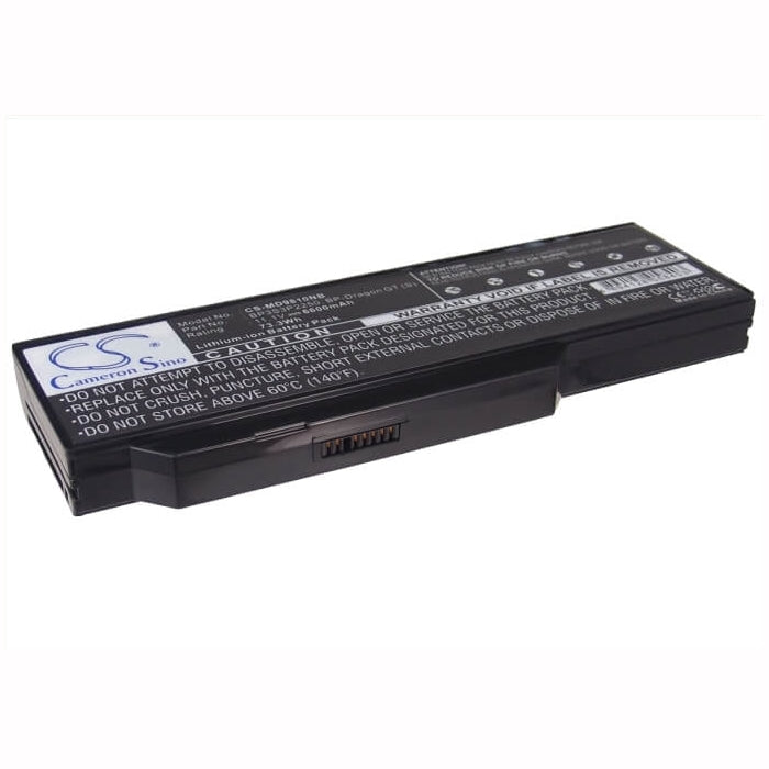 11.1V, 6600mAh, Li-ion Battery fits Medion, Akoya E8410, Akoya P7610, 73.26Wh
