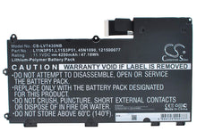 11.1V, 4250mAh, Li-Polymer Battery fits Lenovo, 33511f9, 33511g0, 47.175Wh