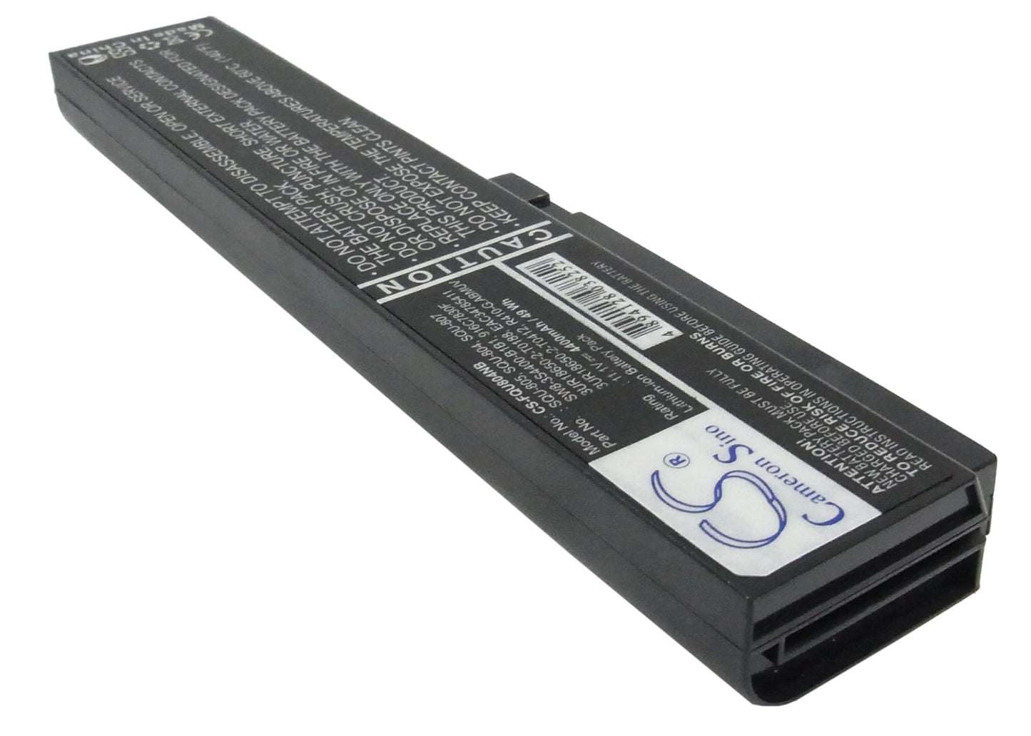 11.1V, 4400mAh, Li-ion Battery fits Gigabyte, Q1458, Q1580, 48.84Wh