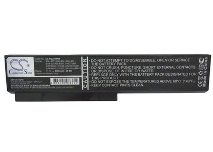 Black, 11.1V, 4400mAh, Li-ion Battery fits Fujitsu, Sw8, Tw8, 48.84Wh