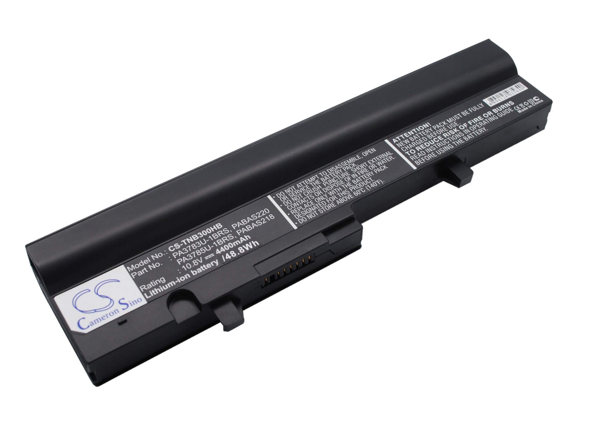 10.8V, 4400mAh, Li-ion Battery fits Toshiba, Satellite N302, Satellite Nb300, 47.52Wh