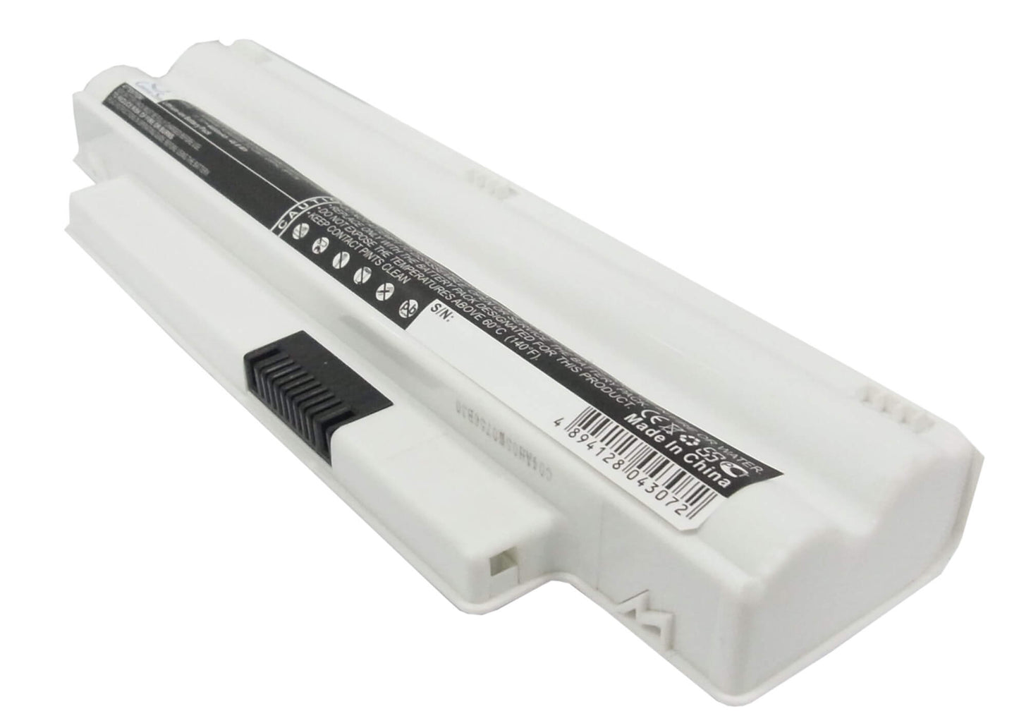 White, 11.1V, 4400mAh, Li-ion Battery fits Dell, Inspiron Im1012-1243ibu Mini 1, Inspiron Im1012-571obk, 48.84Wh