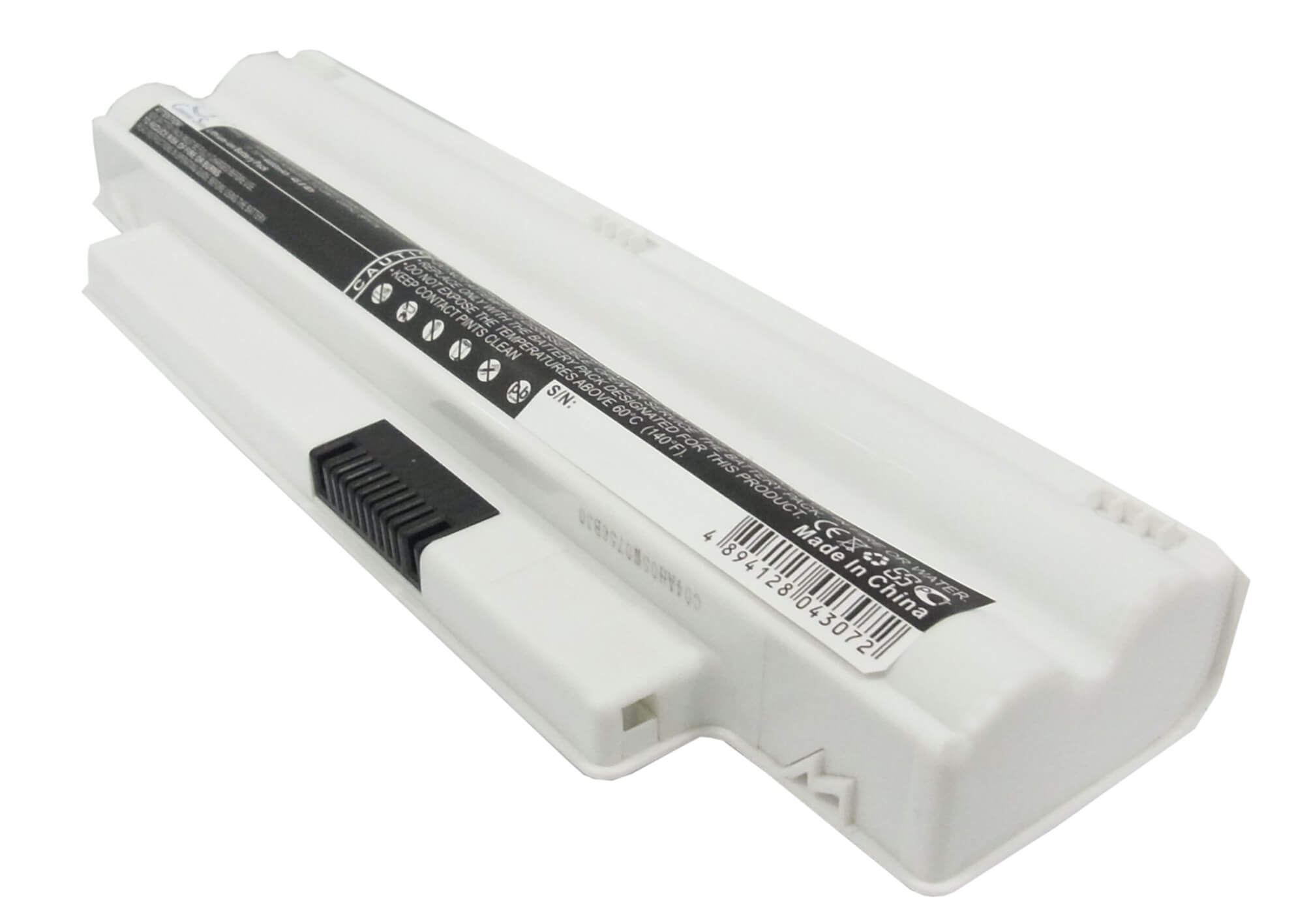 White, 11.1V, 4400mAh, Li-ion Battery fits Dell, Inspiron Im1012-1243ibu Mini 1, Inspiron Im1012-571obk, 48.84Wh