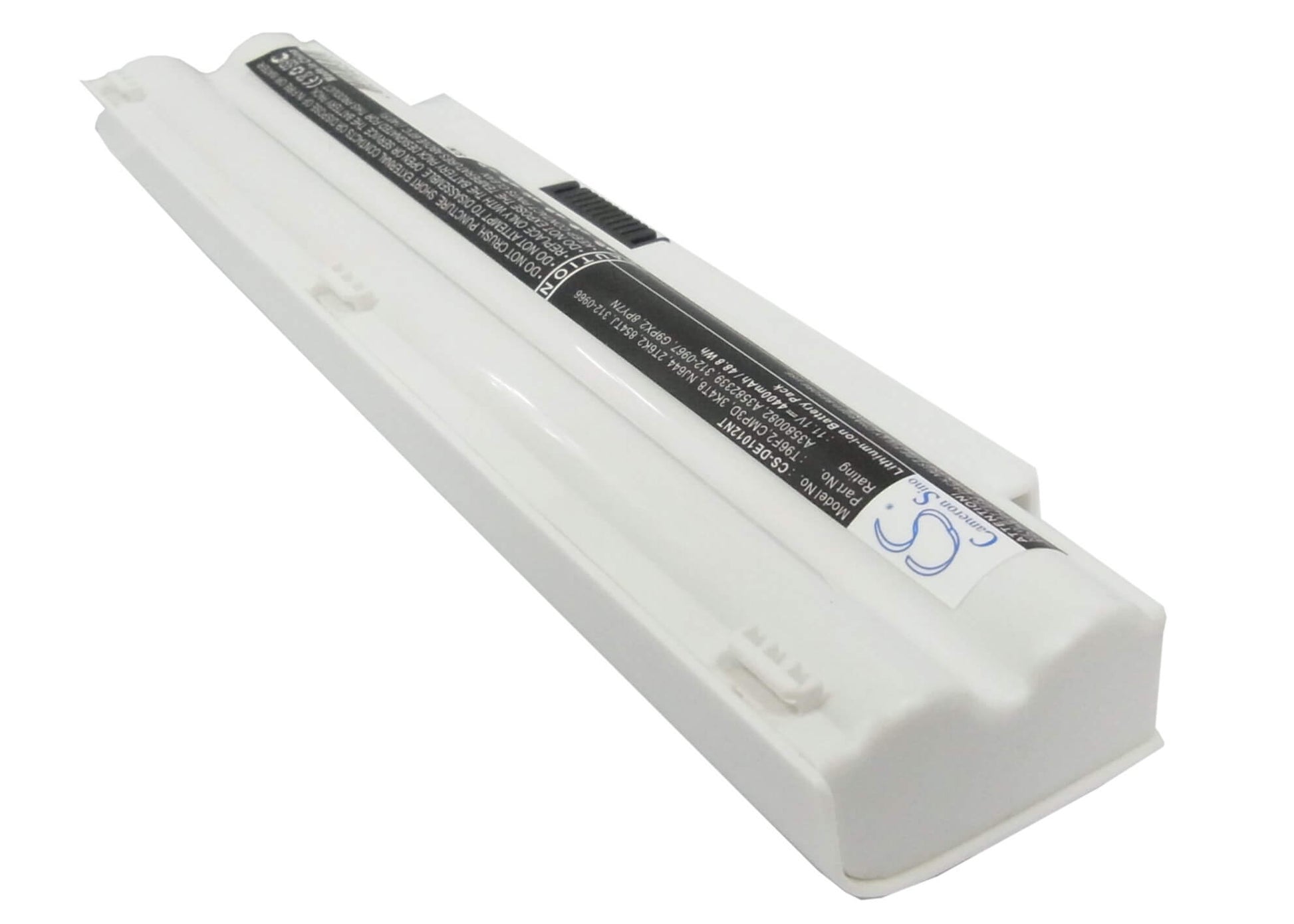 White, 11.1V, 4400mAh, Li-ion Battery fits Dell, Inspiron Im1012-1243ibu Mini 1, Inspiron Im1012-571obk, 48.84Wh