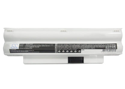 White, 11.1V, 4400mAh, Li-ion Battery fits Dell, Inspiron Im1012-1243ibu Mini 1, Inspiron Im1012-571obk, 48.84Wh