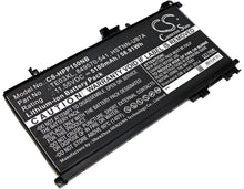 11.55V, 5100mAh, Li-ion Battery fits Hp, 15-ax000nf, 15-ax000nl, 58.905Wh