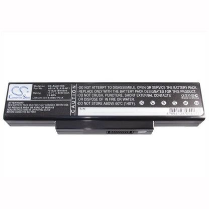 11.1V, 6600mAh, Li-ion Battery fits Asus, A72, A72d, 73.26Wh