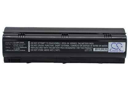 11.1V, 6600mAh, Li-ion Battery fits Dell, Inspiron 1300, Inspiron B120, 73.26Wh
