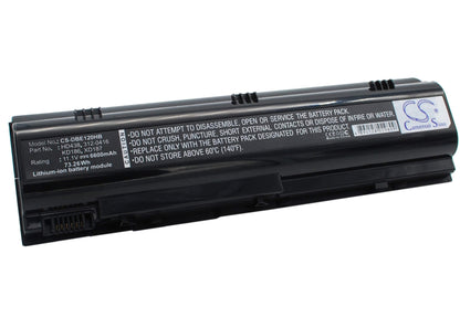 11.1V, 6600mAh, Li-ion Battery fits Dell, Inspiron 1300, Inspiron B120, 73.26Wh