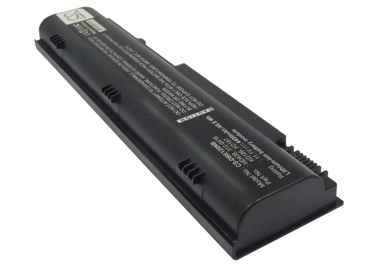 11.1V, 4400mAh, Li-ion Battery fits Dell, Inspiron 1300, Inspiron B120, 48.84Wh