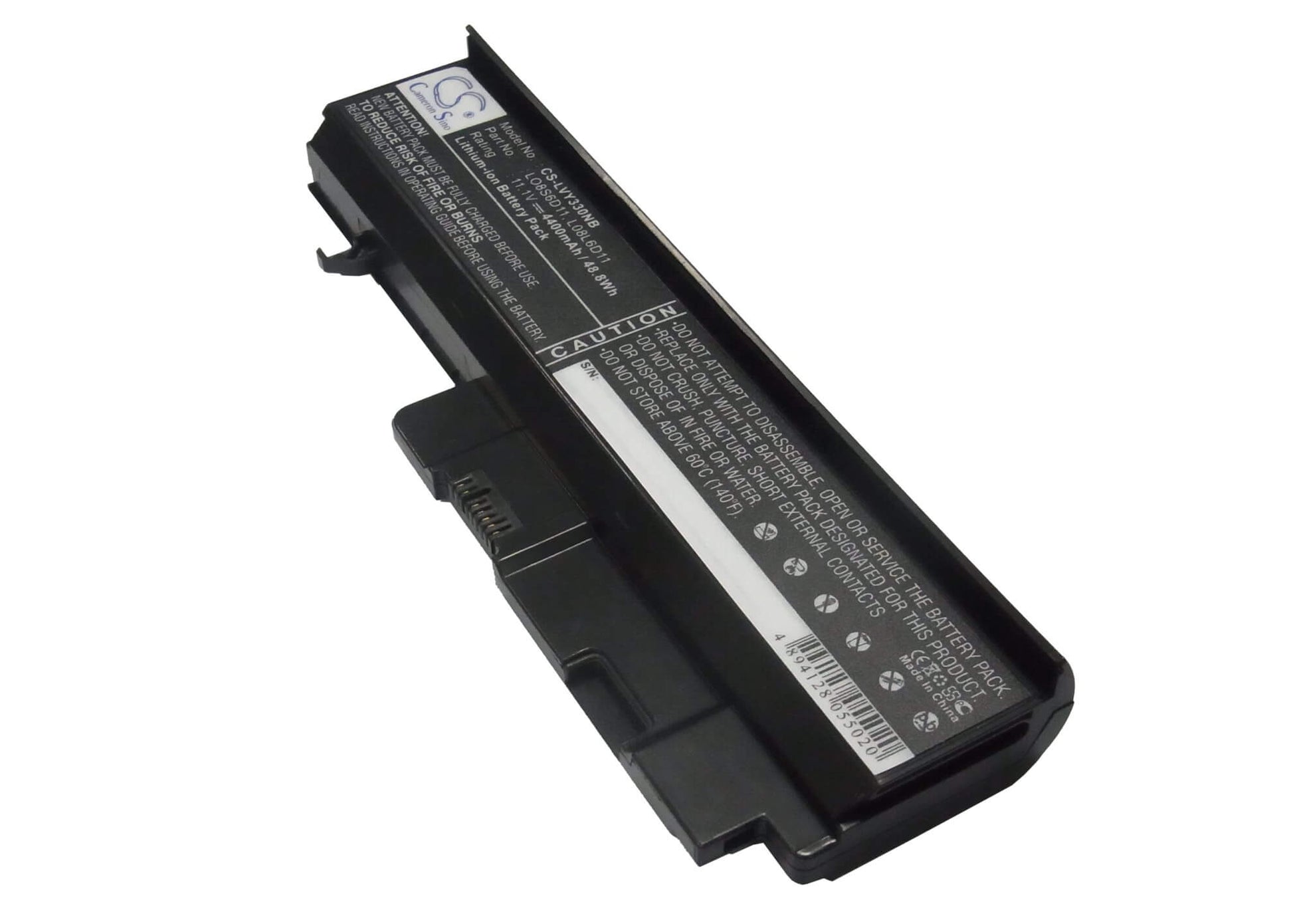 11.1V, 4400mAh, Li-ion Battery fits Lenovo, Ideapad Y330, Ideapad Y330-20002, 48.84Wh