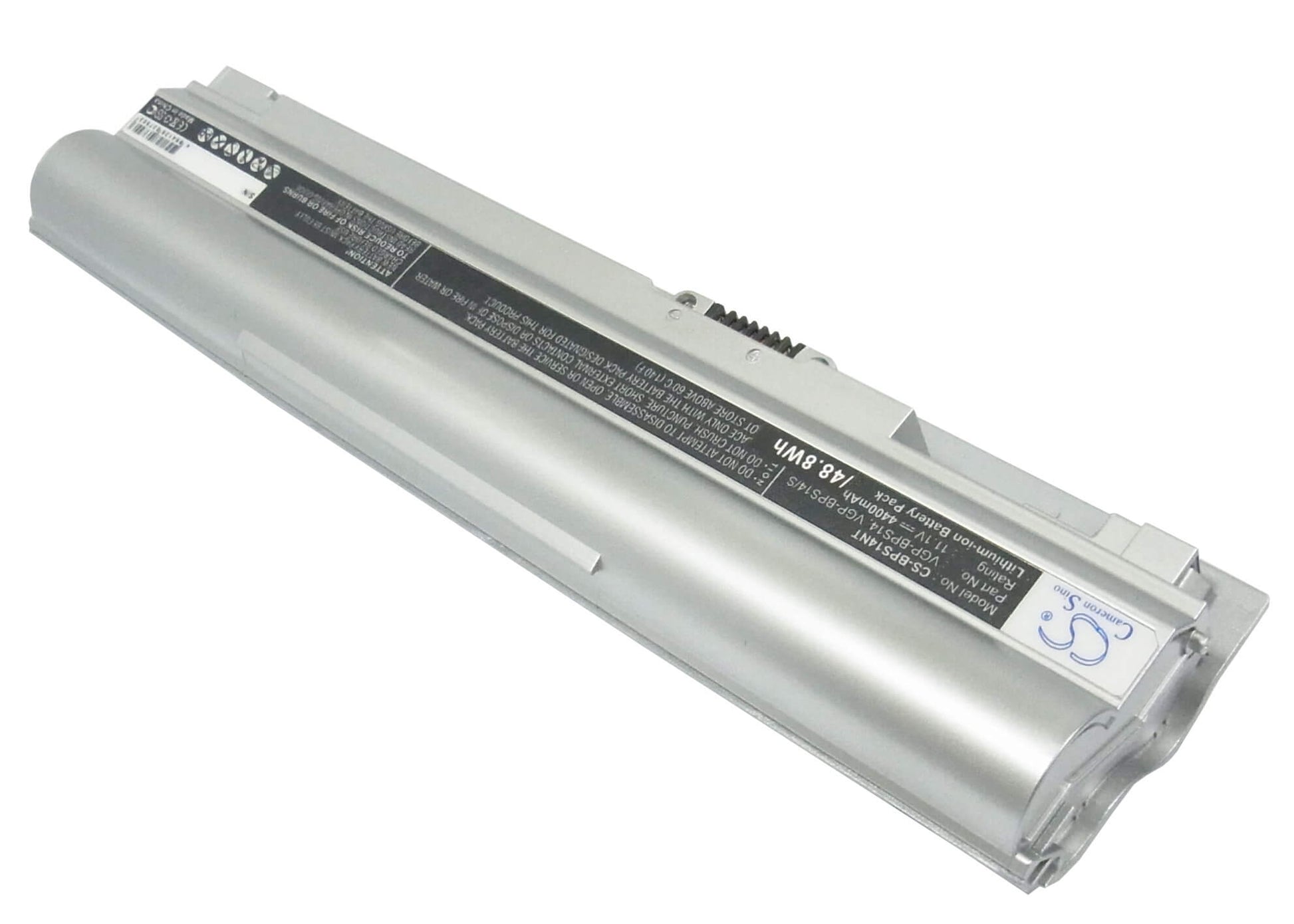 Silver, 11.1V, 4400mAh, Li-ion Battery fits Sony, Vaio Vgn-tt11m, Vaio Vgn-tt13/n, 48.84Wh