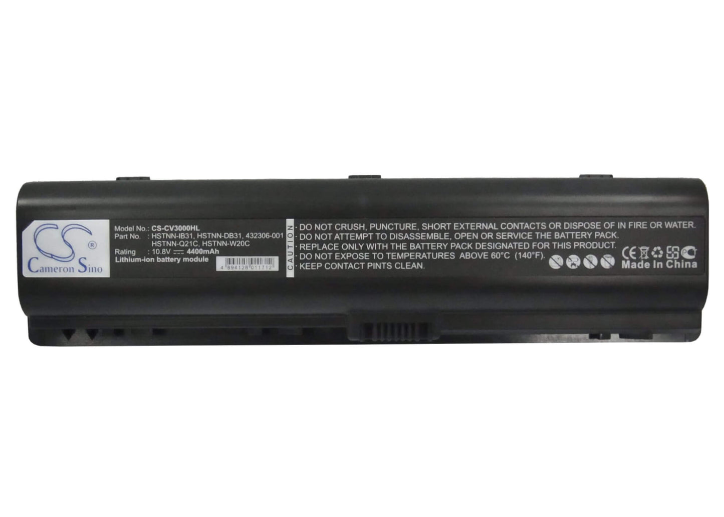 10.8V, 4400mAh, Li-ion Battery fits Hp, G6000, G7000, 47.52Wh