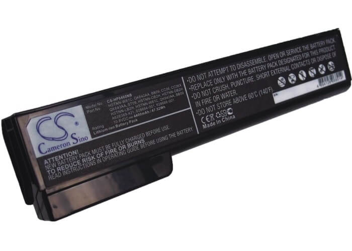 10.8V, 4400mAh, Li-ion Battery fits Hp, 6360t Mobile Thin Client, Elitebook 8460p, 47.52Wh