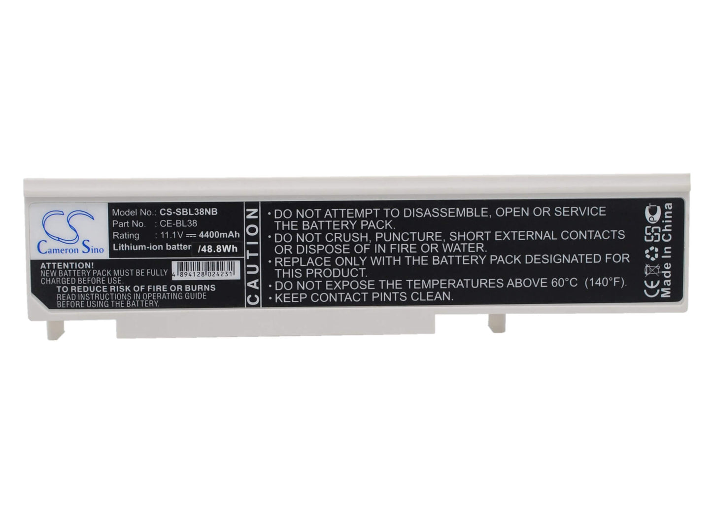 11.1V, 4400mAh, Li-ion Battery fits Sharp, Pc-al3dh, Pc-al50f, 48.84Wh
