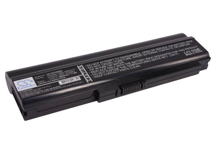 10.8V, 6600mAh, Li-ion Battery fits Toshiba, Dynabook Cx/45c, Dynabook Cx/45d, 71.28Wh