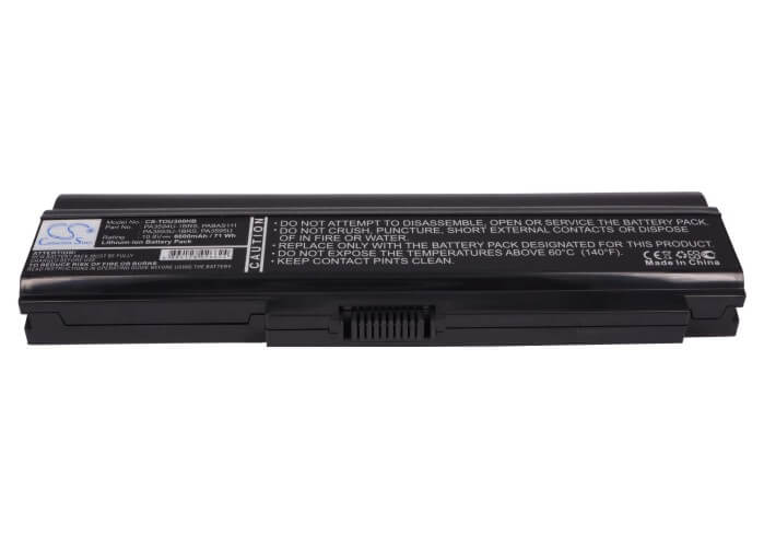 10.8V, 6600mAh, Li-ion Battery fits Toshiba, Dynabook Cx/45c, Dynabook Cx/45d, 71.28Wh
