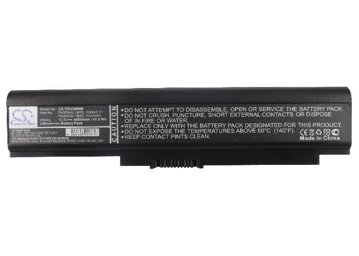 10.8V, 4400mAh, Li-ion Battery fits Toshiba, Dynabook Cx/45c, Dynabook Cx/45d, 47.52Wh