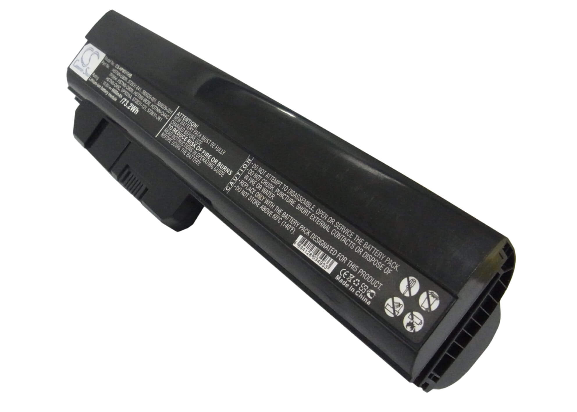 10.8V, 6600mAh, Li-ion Battery fits Hp, Mini 311, Mini 311-1000, 71.28Wh