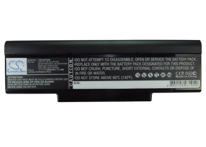 11.1V, 6600mAh, Li-ion Battery fits Lg, E500, 73.26Wh