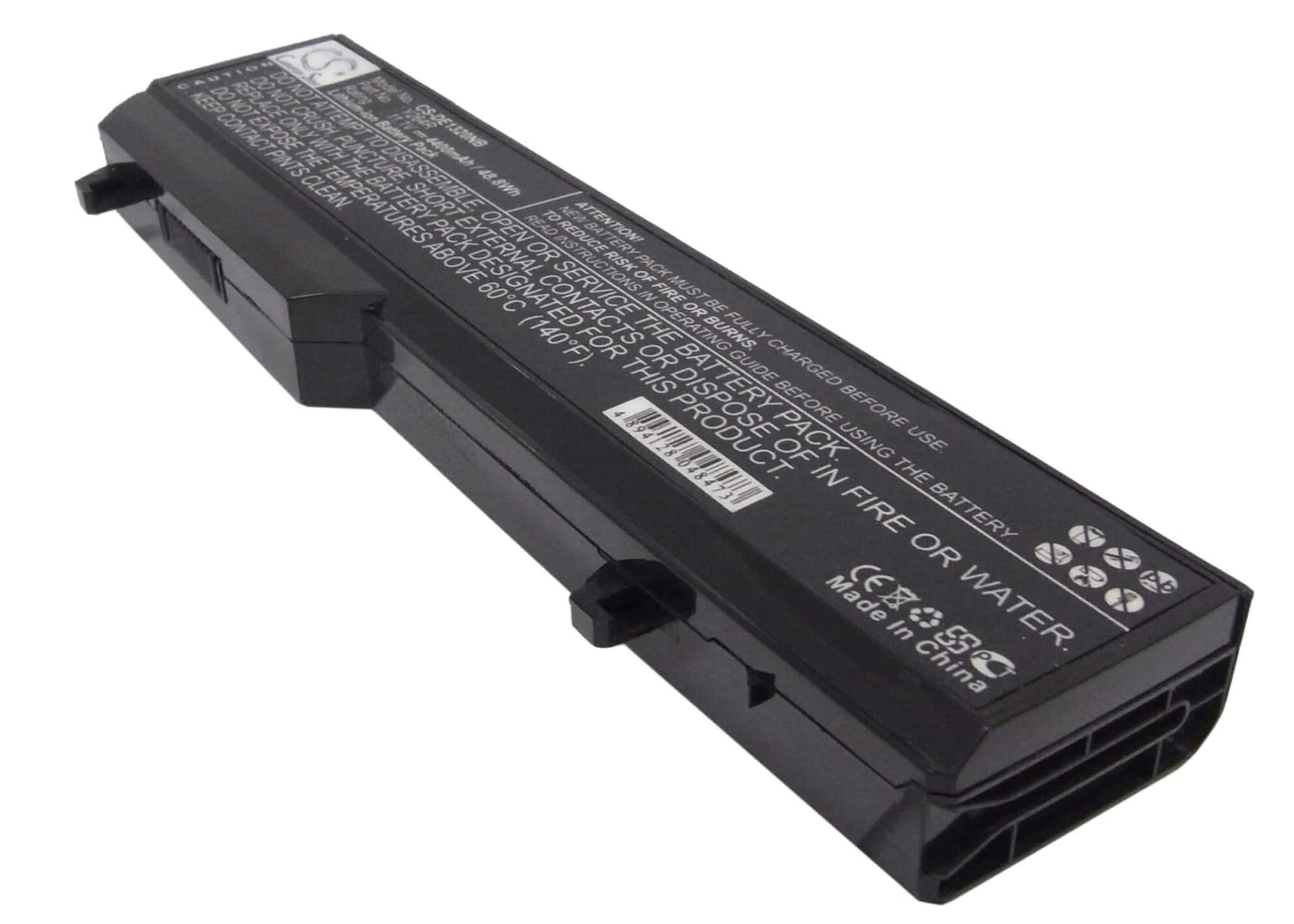 11.1V, 4400mAh, Li-ion Battery fits Dell, Inspiron 1320, Inspiron 1320n, 48.84Wh